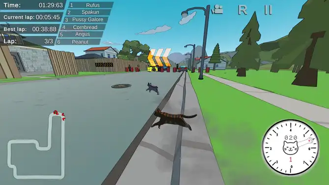 动物！猫咪赛跑 截图1