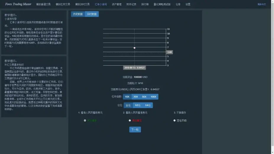 外币交易模拟 截图2