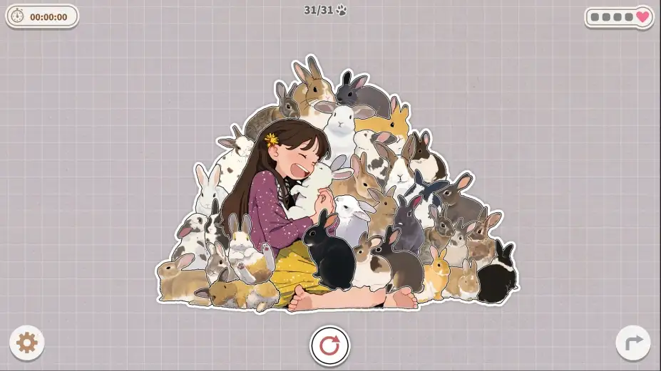 挤在一起的兔兔 截图2