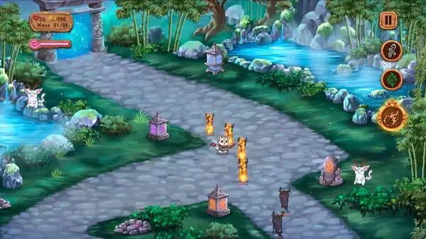 Kitsune's Paths Tower Defense 截图2