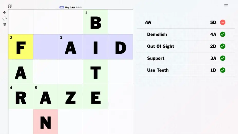 CrossAbout: Crosswords in Reverse  截图1