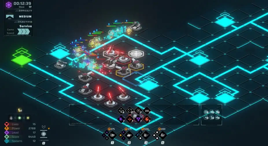 Neon Grid Defenders 截图3