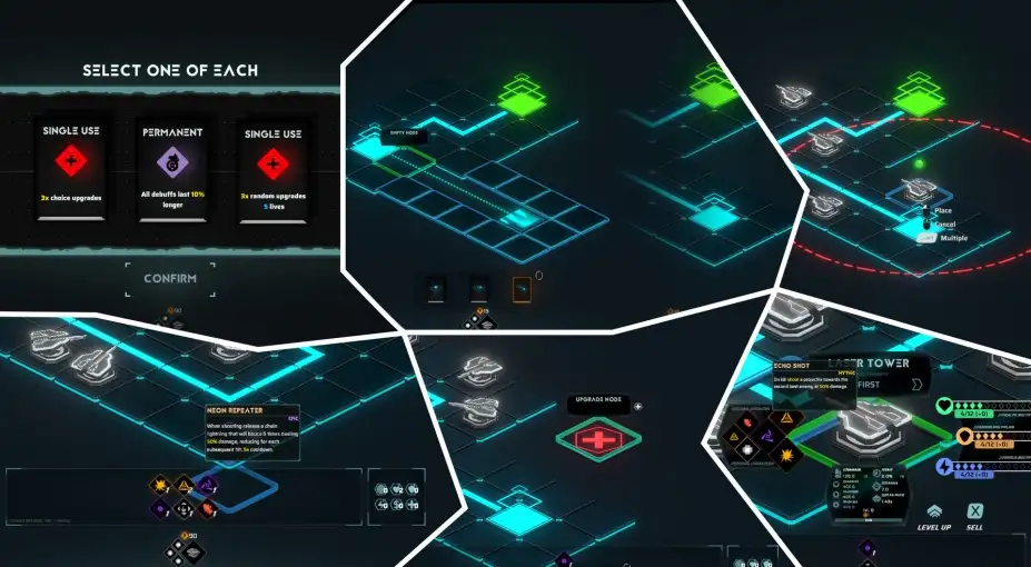 Neon Grid Defenders 截图2